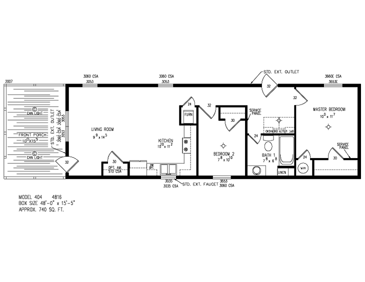 Homark Homes Royal American SingleSection Homes